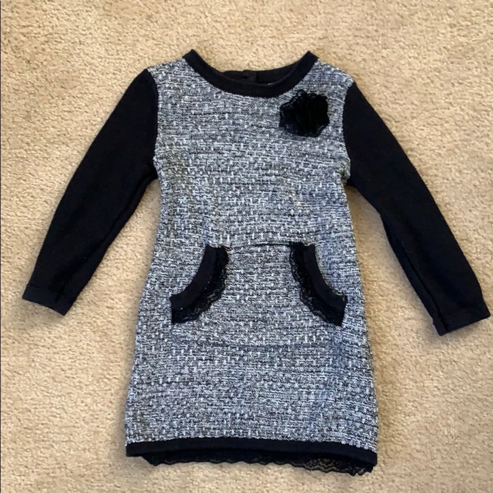 Max Studio baby long sleeve dress, size 18M